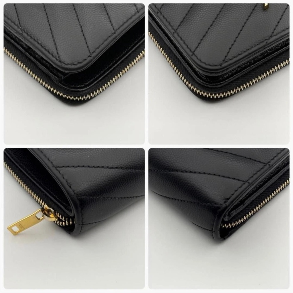 YSL Black Quilted Wallet - Picture 6 of 11